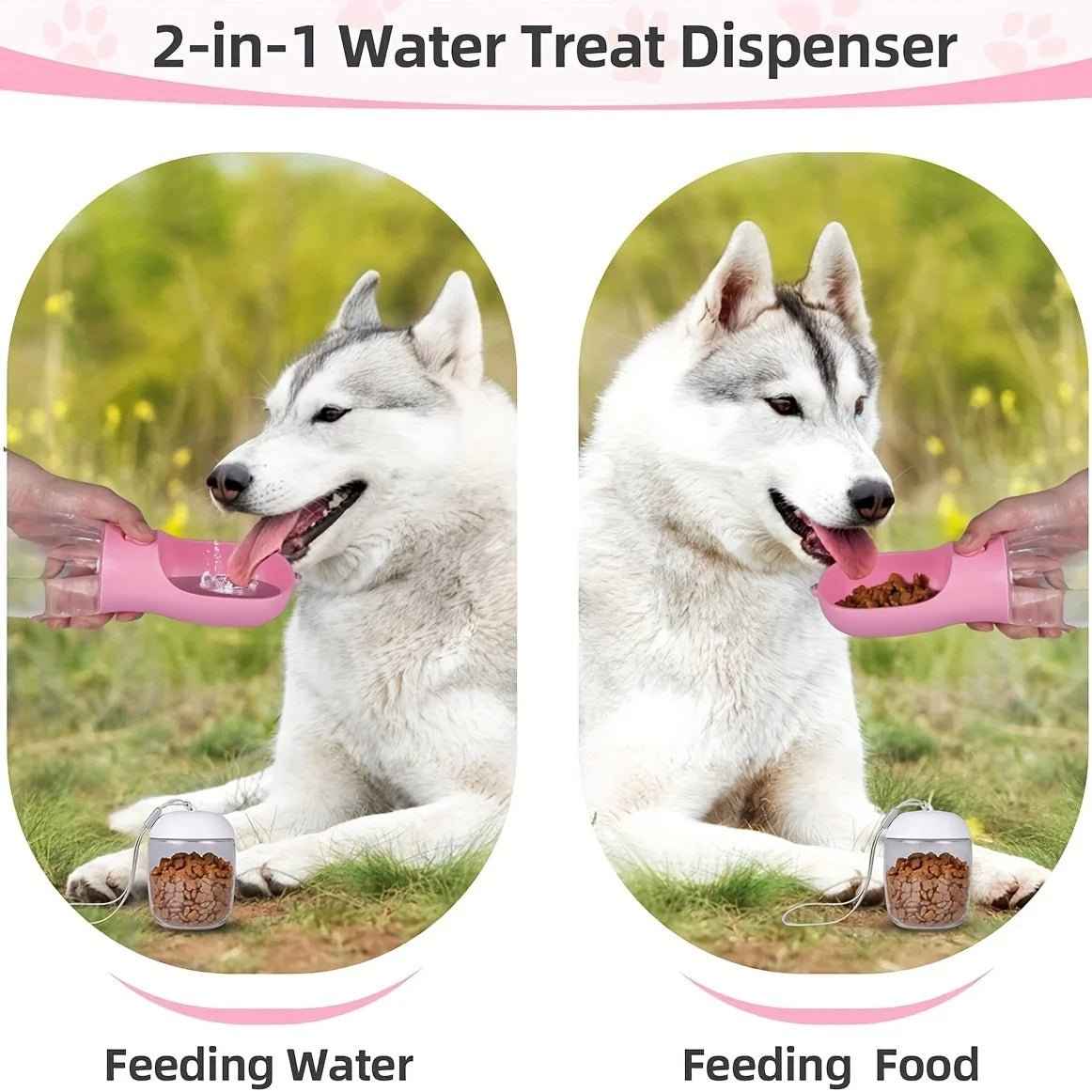 Portable Pet Water Bottle - SBDS WORDTR-10529BPA - freedog accessoriesoutdoor pet