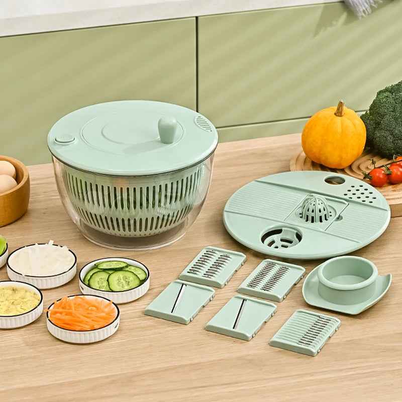 7‑Piece Multifunction Salad Spinner Set SBDS WORD