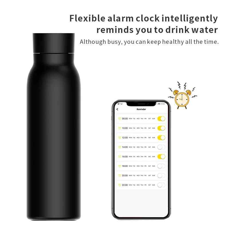 Smart Tuya Water Bottle — Bluetooth Hydration Tracker with Temperature Display