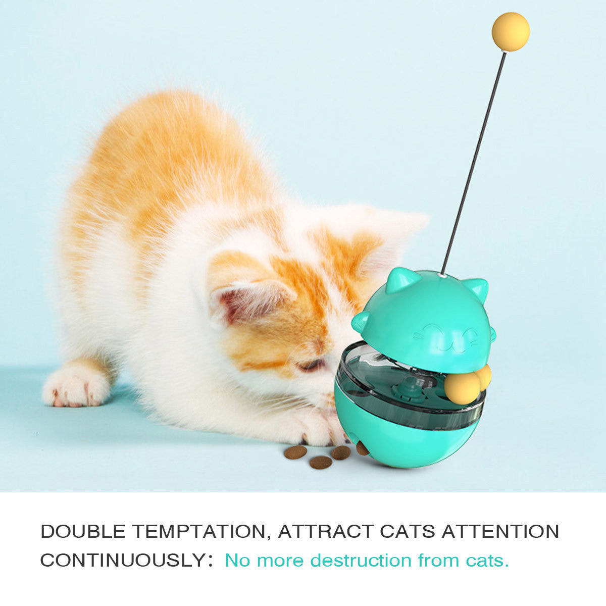 Interactive Cat IQ Treat Ball SBDS WORD