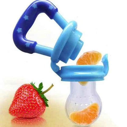 3x Silicone Baby Fruit Feeder — BPA-Free Teething Food Pouch Set