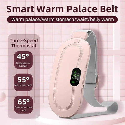 Menstrual Relief Heating Belt — Vibrating Heat Therapy for Period Cramps