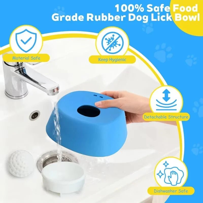Anti - Choking Slow Feeder Dog Licking Bowl - SBDS WORDTR-10451dog bowldog feedinglick mat