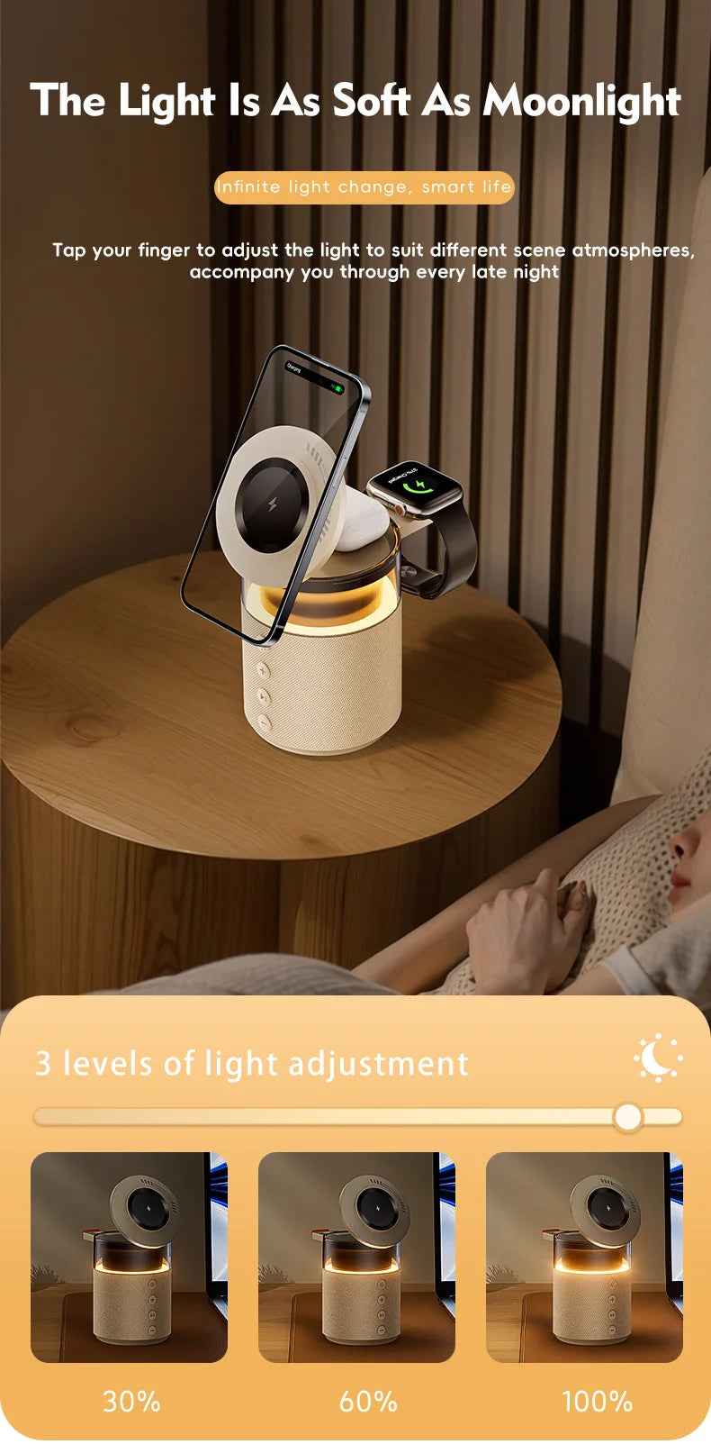 5-in-1 MagSafe Wireless Charging Station — Charge iPhone Apple Watch AirPods and More Simultaneously