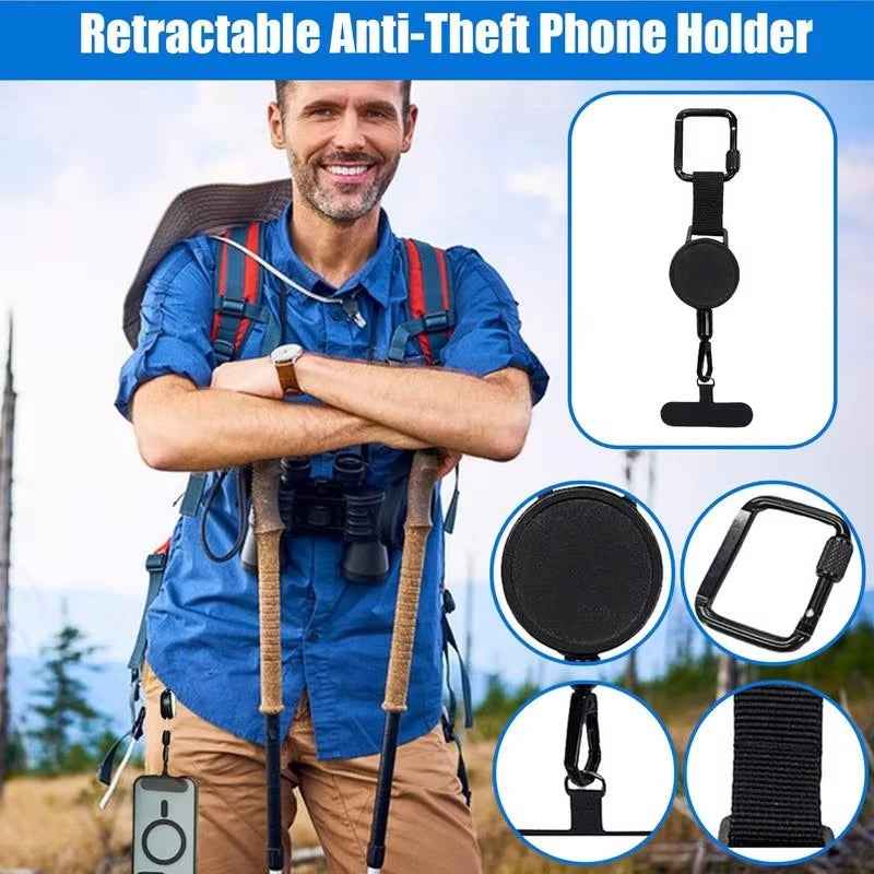 Universal anti-theft phone strap compatible with iPhone and Android with case attached - SBDS WORD Canada
