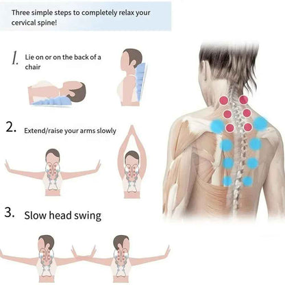 Cervical Trigger Point Massager — Neck Stretcher for Posture & Tension Headaches