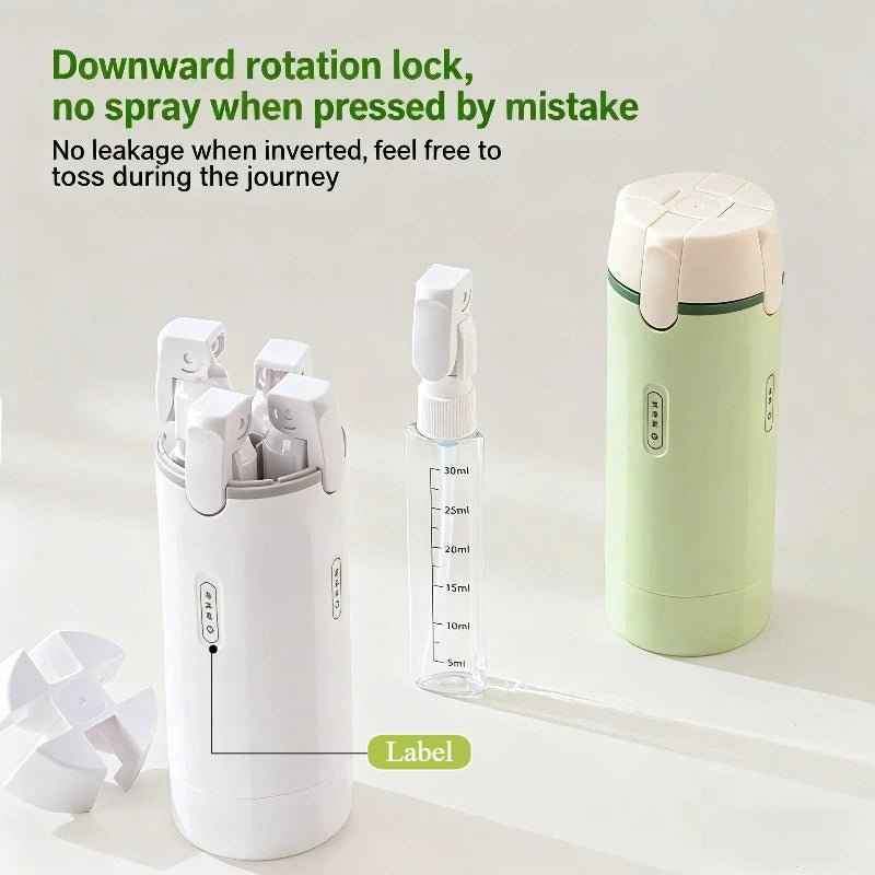 4 - in - 1 Travel Dispenser Bottle - SBDS WORDTR-10527shampoo bottletoiletry dispensertravel accessories