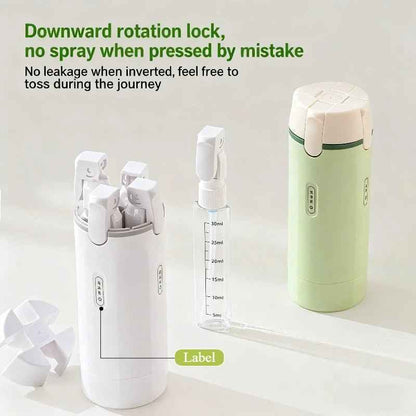 4 - in - 1 Travel Dispenser Bottle - SBDS WORDTR-10527shampoo bottletoiletry dispensertravel accessories