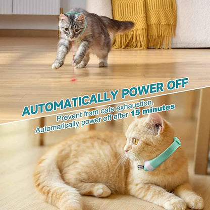 Laser Cat Collar — Automatic Rotating Laser Toy Collar for Indoor Cats