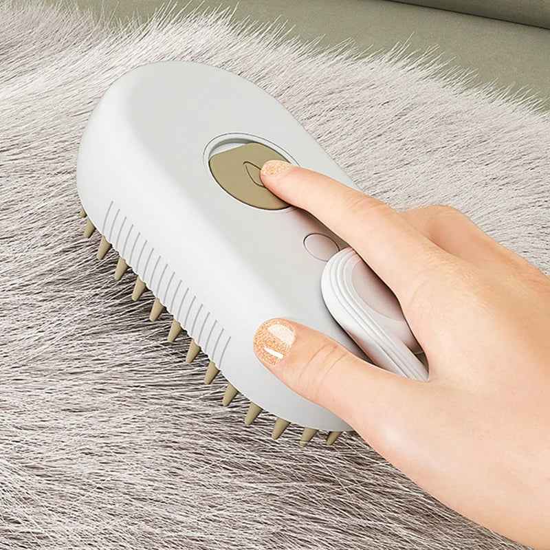 3-in-1 Cat Steam Brush Upgraded — Steam Grooming & Hair Removal, Rechargeable