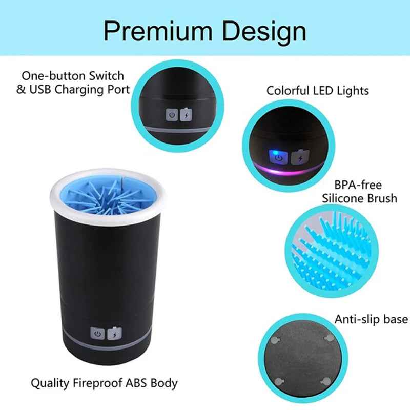 Automatic Dog Paw Cleaner — Removes Mud and Dirt From Dog Paws in Seconds After Every Walk
