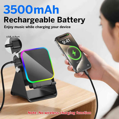 5-in-1 Wireless Charging Bluetooth Speaker — Charge Phone Watch Earbuds While Playing Music