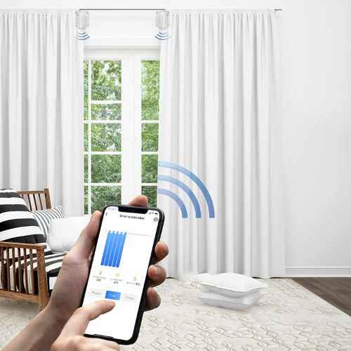 Smart Curtain Opener — Motorized Track System with App & Voice Control