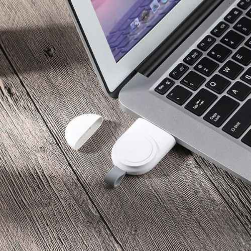 Portable Apple Watch Charger — Magnetic USB-C Keychain Charger for Apple Watch Travel