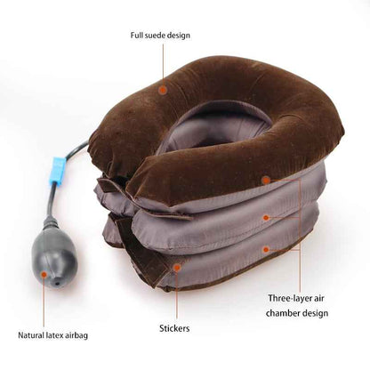 Cervical Neck Traction Device — Inflatable Collar for Spine Alignment & Pain Relief