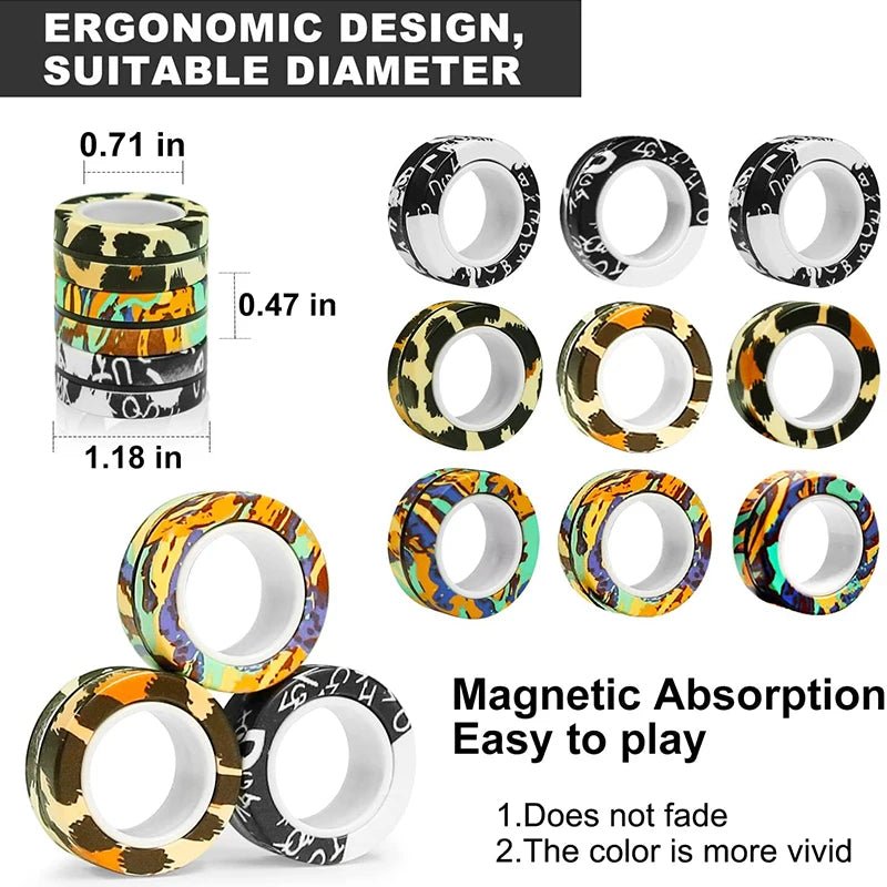 Magnetic Rings Fidget Toy - SBDS WORDTR-10381ADHD toyanxiety relieffidget toy