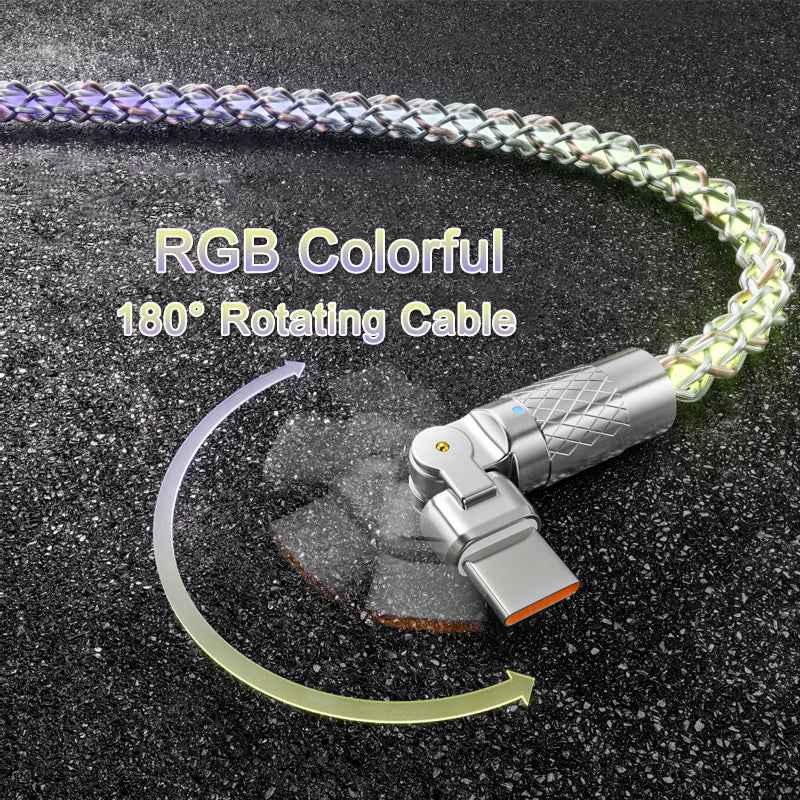 120W RGB Fast Charging Cable SBDS WORD