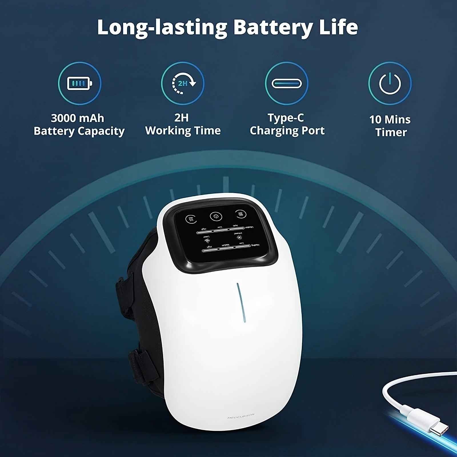 Electric Knee Therapy Device — Infrared Heat and EMS for Knee Pain Relief and Joint Recovery