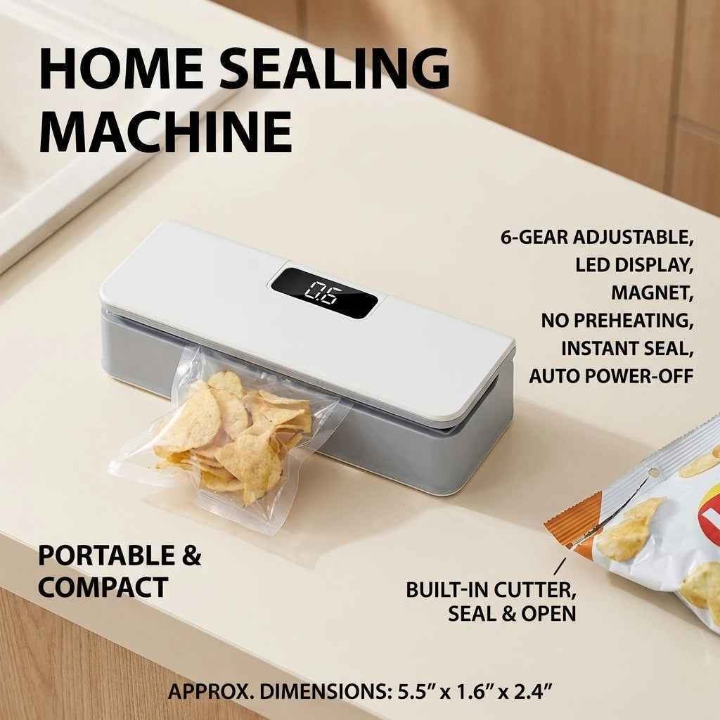 Kitchen Bag Sealer - SBDS WORDTR-10535bag sealerfood freshnessfood storage