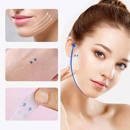 Invisible face tape in box of 40 pieces showing ultra-thin skin-coloured design - SBDS WORD Canada