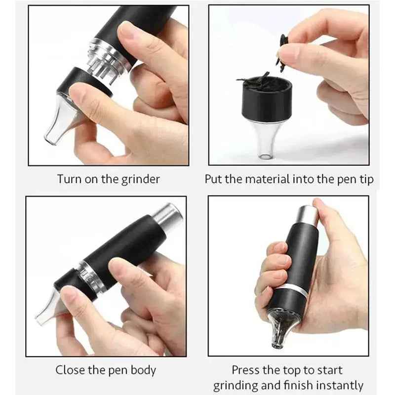 One-Press Spice Grinder — Instant Fresh Grinding for Pepper Salt Herbs and Spices
