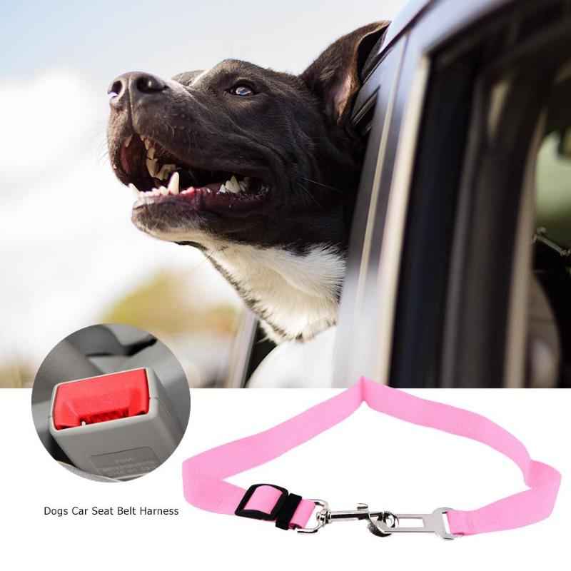 Pet Car Seat Belt — Adjustable Safety Harness Seatbelt for Dogs