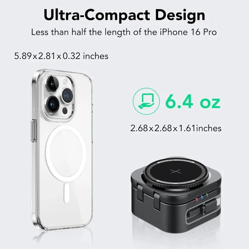 Magnetic 3 in 1 Wireless Charger Station With Extension Cords - SBDS WORDTR-101363 - in - 1 chargerApple accessoriesiPhone charger