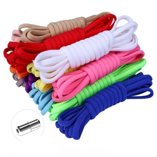 Elastic No Tie Metal Shoelaces SBDS WORD