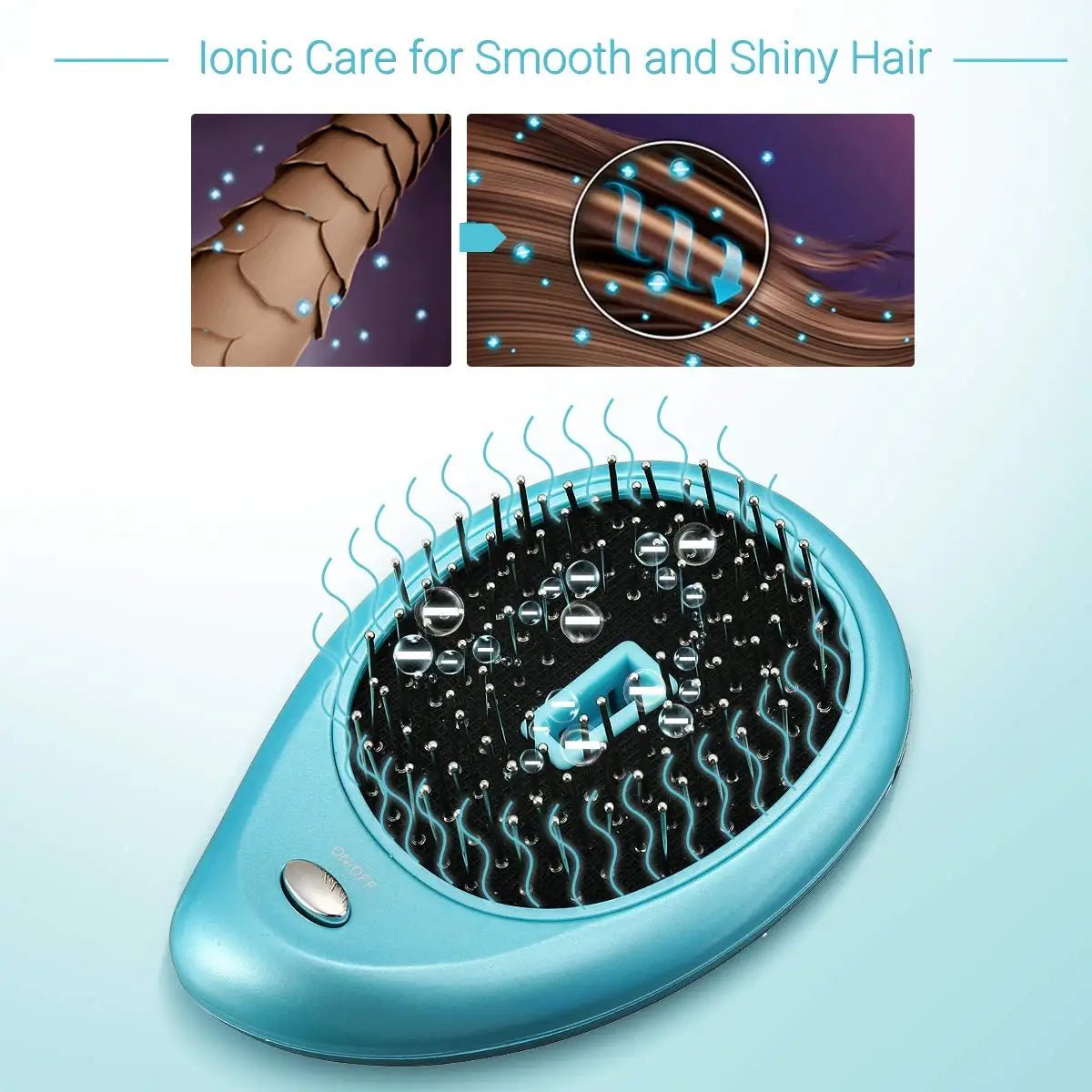 Anti-Static Ionic Vibrating Hair Brush - SBDS WORDanti-static brushhair detanglerionic hair brush