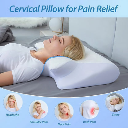 Memory Foam Cervical Pillow SBDS WORD