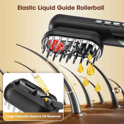 4-in-1 EMS Electric Scalp Massager Comb — Stimulates Hair Growth and Relieves Scalp Tension