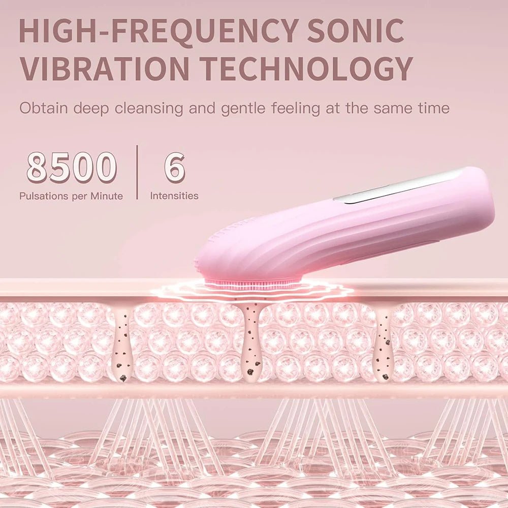 Sonic Waterproof Facial Cleansing Brush - SBDS WORDTR-10352beauty deviceexfoliating brushface massager