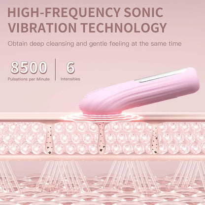 Sonic Waterproof Facial Cleansing Brush - SBDS WORDTR-10352beauty deviceexfoliating brushface massager