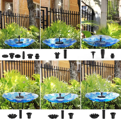 Solar Water Fountain - SBDS WORDTR-10671bird bath fountaingarden fountainoutdoor water feature