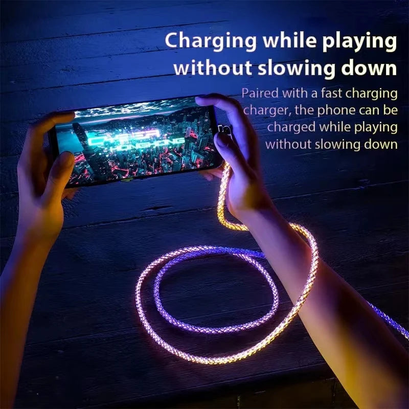 120W RGB Fast Charging Cable SBDS WORD