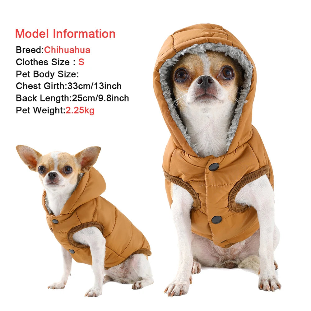 Cozy Hooded Pet Jacket SBDS WORD