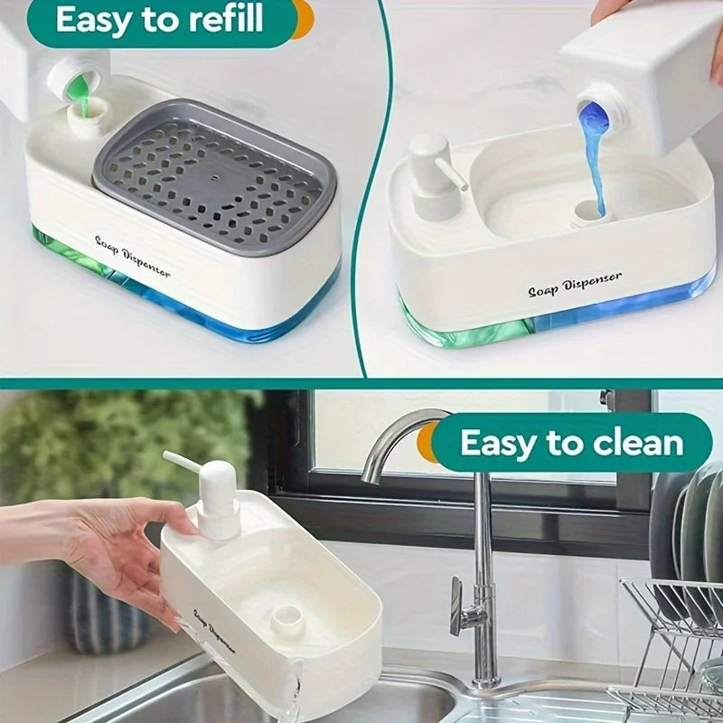 3-in-1 Dual Soap Dispenser Set SBDS WORD