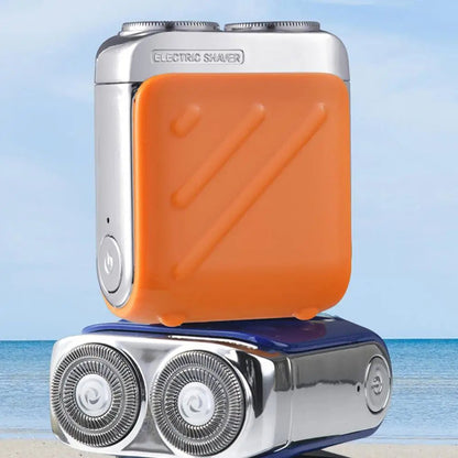 Mini shaver disassembled showing replaceable blade and easy rinse cleaning design - SBDS WORD Canada