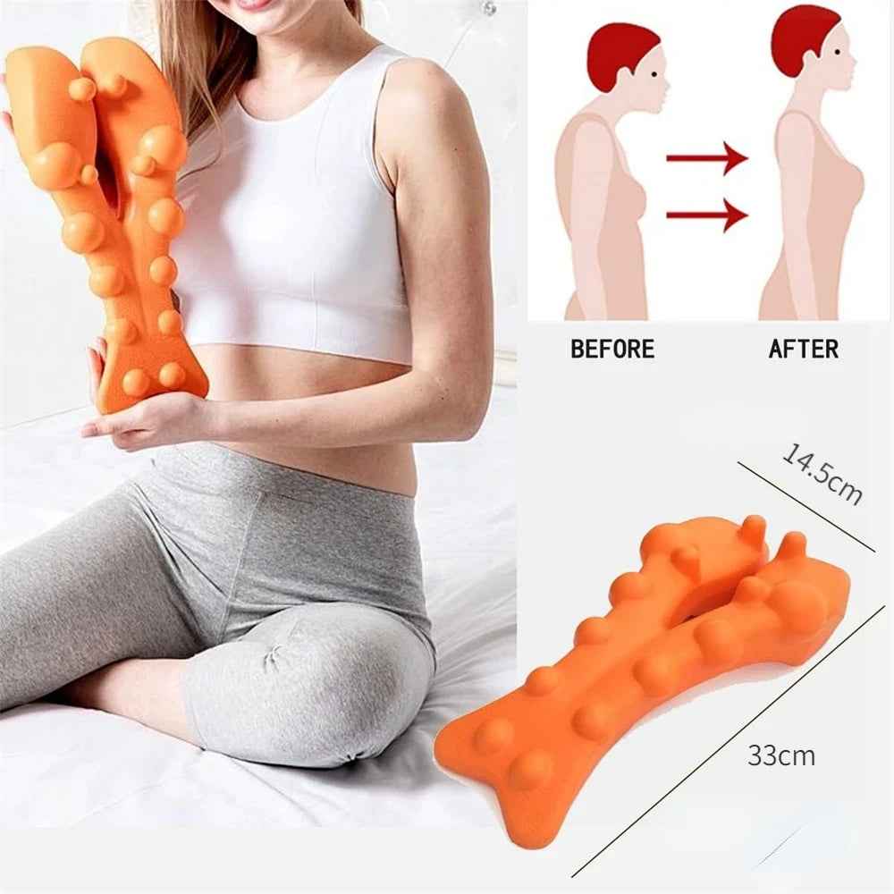 Cervical Trigger Point Massager — Neck Stretcher for Posture & Tension Headaches