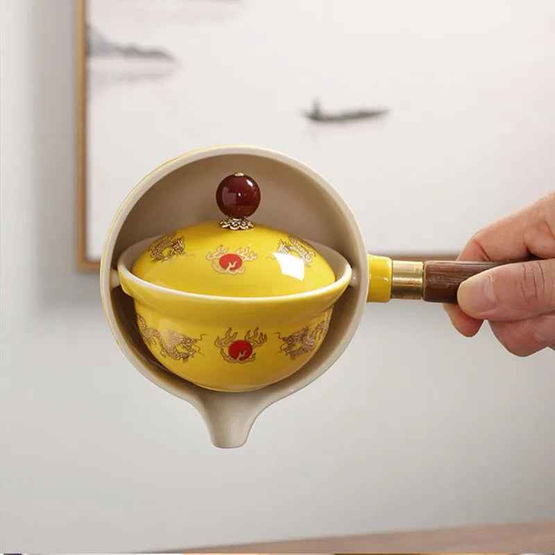 Ceramic Rotating Teapot SBDS WORD