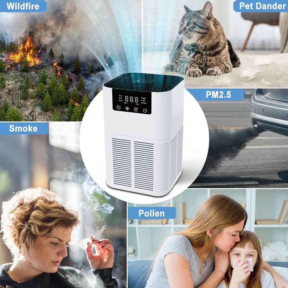Home Air Purifier with HEPA Filter - SBDS WORDTR-10669air purifierallergen reliefaromatherapy
