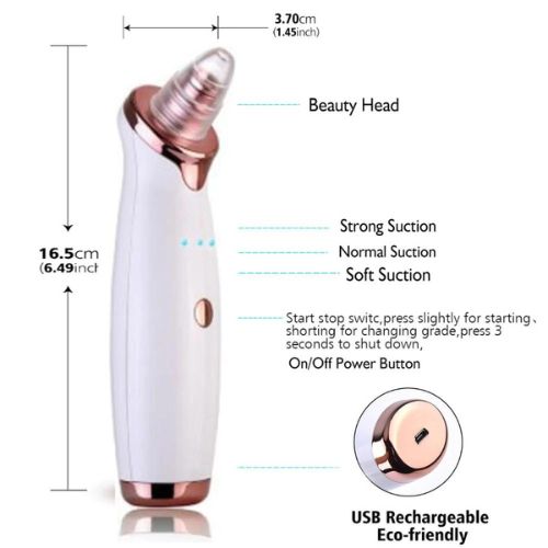 Blackhead Removal Suction Tool — Manual Vacuum Extractor for Deep Pore Cleansing Without Chemicals SBDS WORD