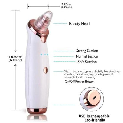 Blackhead Removal Suction Tool — Manual Vacuum Extractor for Deep Pore Cleansing Without Chemicals SBDS WORD