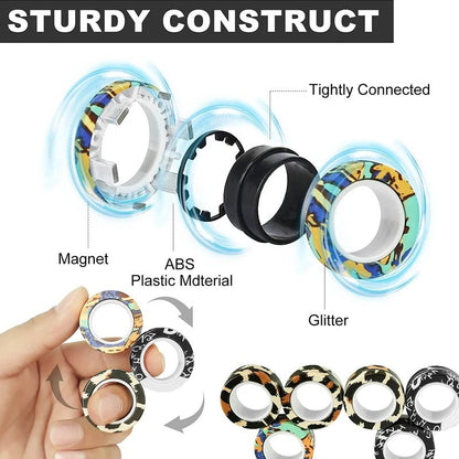 Magnetic Rings Fidget Toy - SBDS WORDTR-10381ADHD toyanxiety relieffidget toy