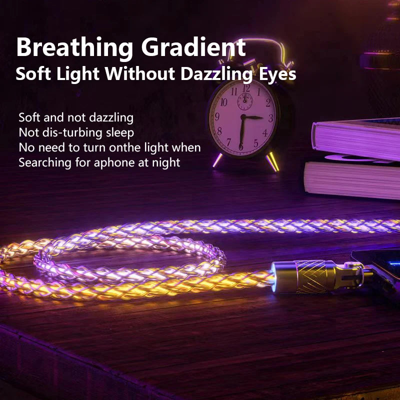 120W RGB Fast Charging Cable SBDS WORD