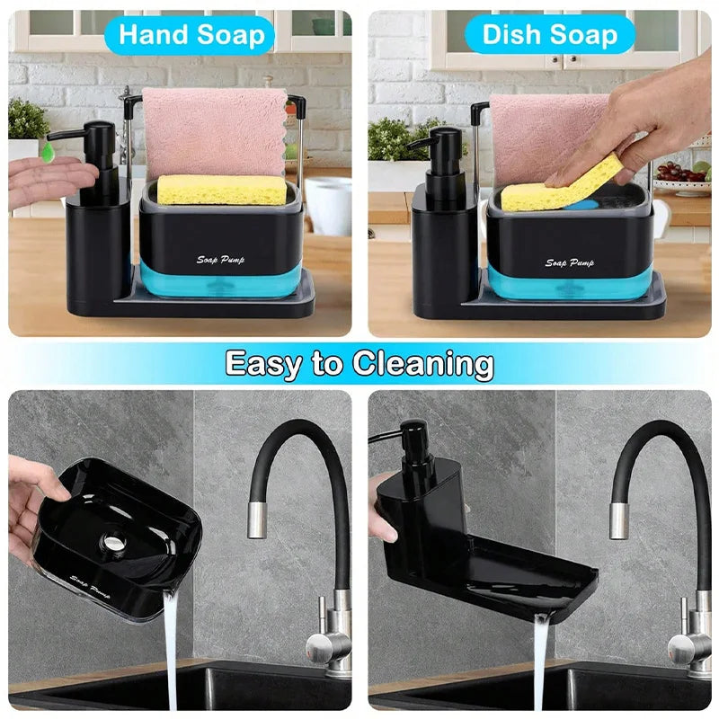 5-in-1 Hand and Dish Soap Dispenser Set SBDS WORD
