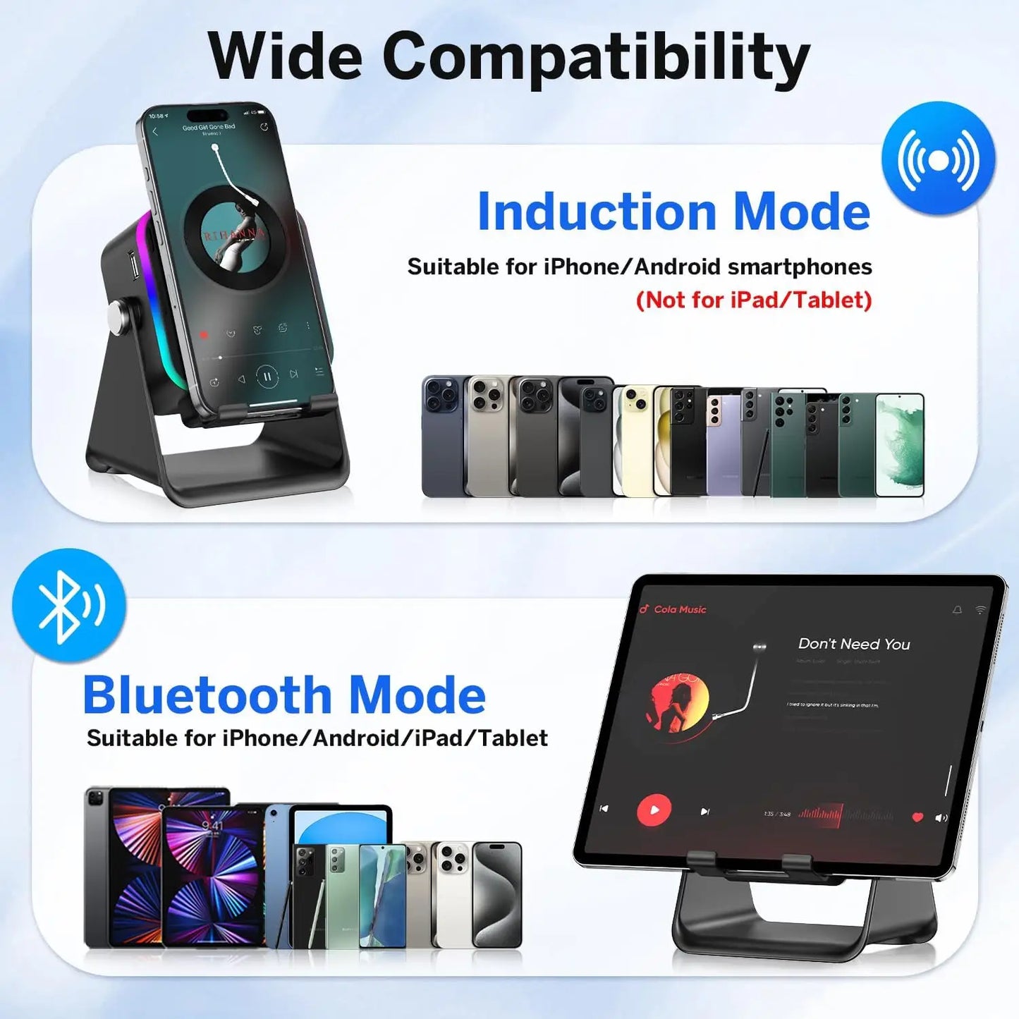 5-in-1 Wireless Induction Speaker Bluetooth SBDS WORD