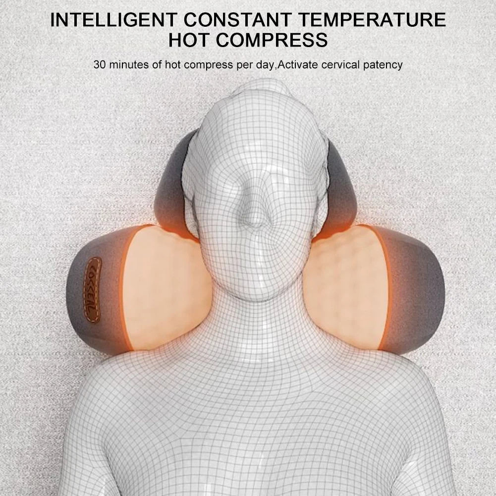 Electric Neck Massage Pillow Heating & Vibration SBDS WORD