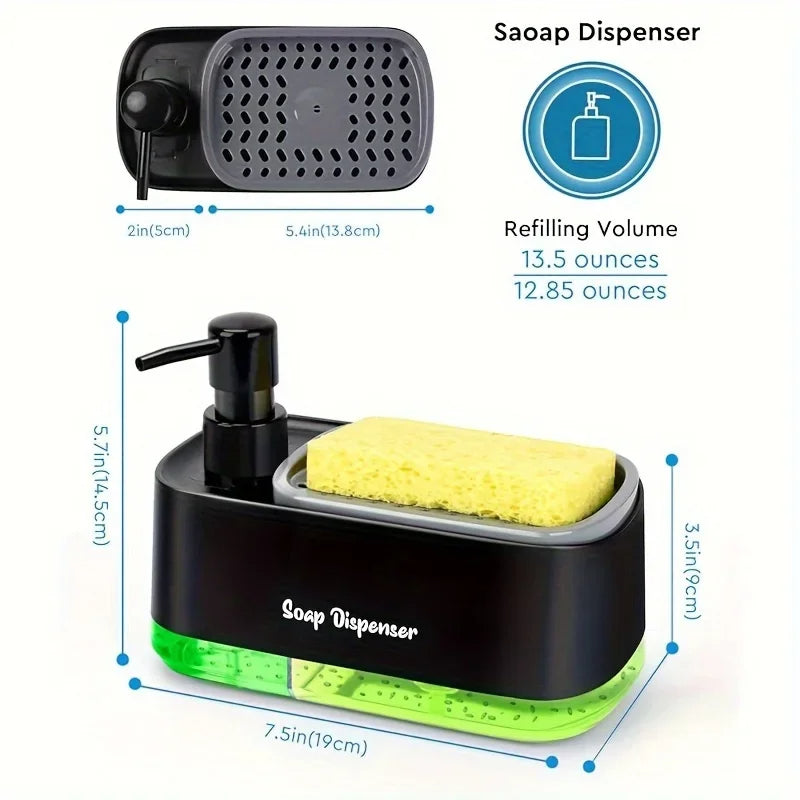 3-in-1 Dual Soap Dispenser Set SBDS WORD