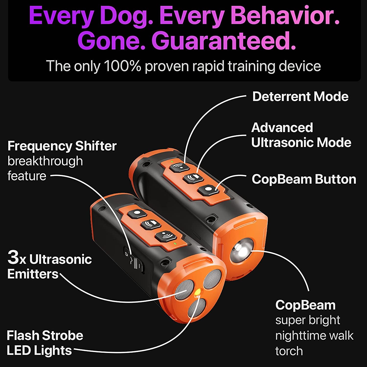 Dog Repeller Ultrasonic Dog Training Device SBDS WORD